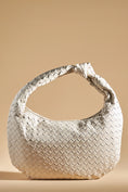 Load image into Gallery viewer, The Brigitte Woven Faux-Leather Satchel Bag by Melie Bianco: Oversized Edition
