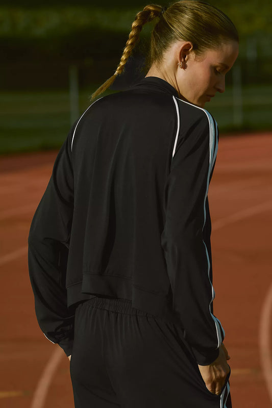 Daily Practice Zip-Up Knit Jacket