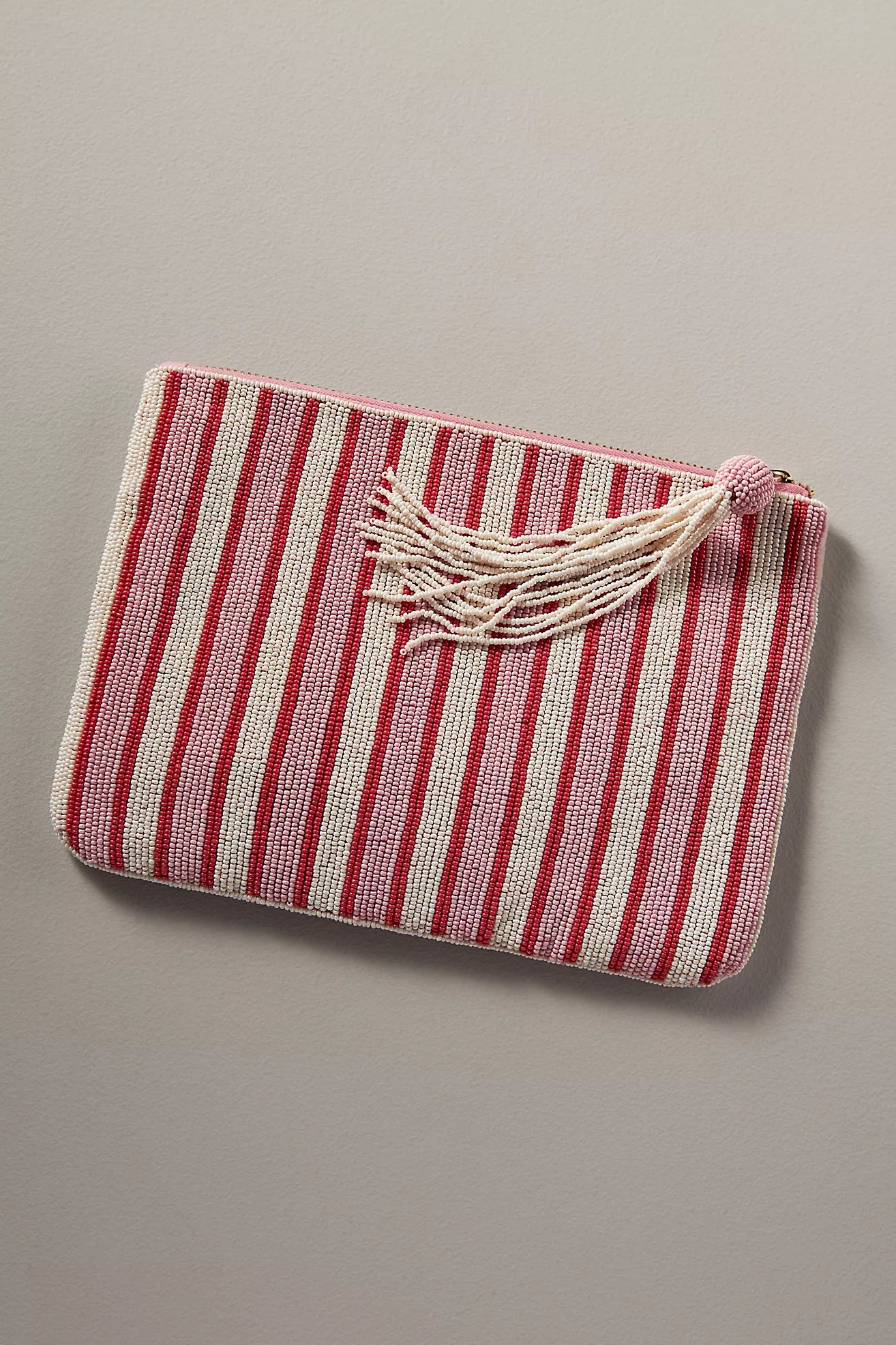 Beaded Flat Pouch: Garden Party Edition