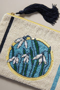 Load image into Gallery viewer, Beaded Flat Pouch: Garden Party Edition
