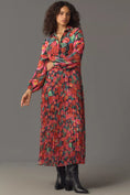 Load image into Gallery viewer, Farm Rio X Anthropologie Pleated Drop-Waist Maxi Dress - EUC
