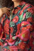 Load image into Gallery viewer, Farm Rio X Anthropologie Pleated Drop-Waist Maxi Dress - EUC
