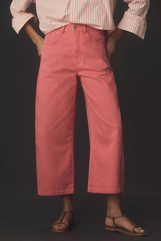 The Kenna Mid-Rise Heritage Barrel Jeans by Pilcro