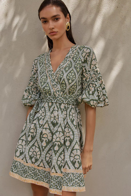 Ash & Eden Dinara Wrap Mini Dress