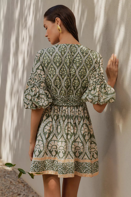 Ash & Eden Dinara Wrap Mini Dress