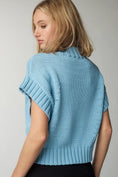 Load image into Gallery viewer, The Pippa Mock-Neck Extended Shoulder Knit Sweater Vest
