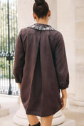 Load image into Gallery viewer, TAKE Faux-Suede Embellished Mini Dress
