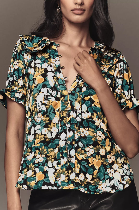 The Keira Silky Blouse by Pilcro