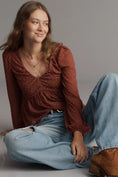 Load image into Gallery viewer, By Anthropologie Peplum Blouse
