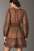 Load image into Gallery viewer, The Somerset Long-Sleeve Organza Mini Dress

