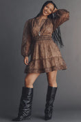 Load image into Gallery viewer, The Somerset Long-Sleeve Organza Mini Dress
