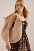 Load image into Gallery viewer, Tracy Woven Ivory Recycled Vegan Shoulder Bag
