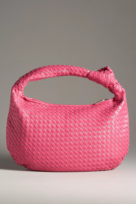 Brigitte Large Recycled Vegan Shoulder Bag-Pink Mauve