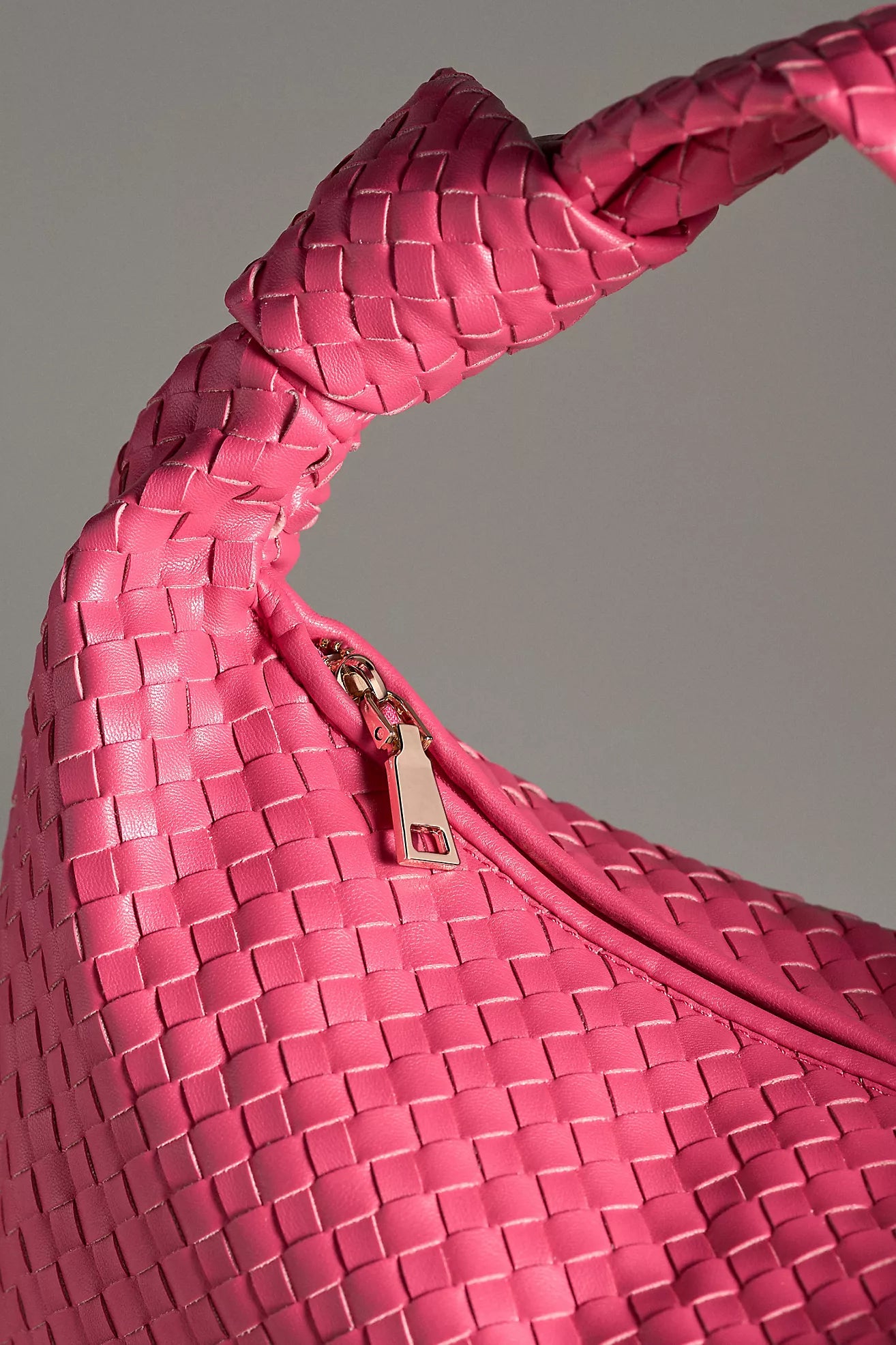 Brigitte Large Recycled Vegan Shoulder Bag-Pink Mauve