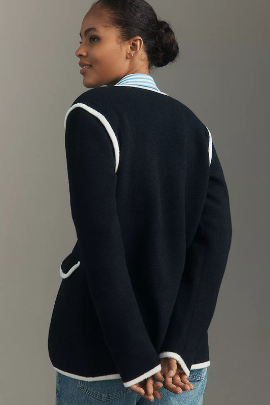 NVLT Knit Double-Breasted Blazer