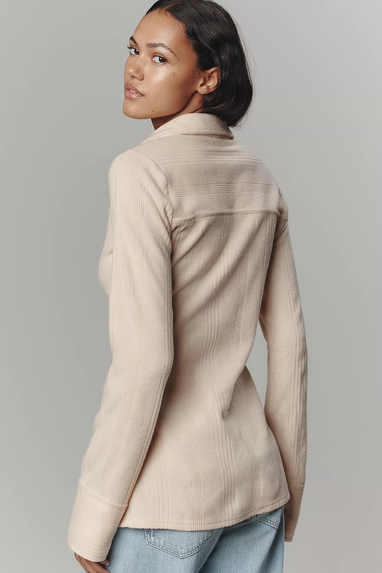 Pilcro Brushed Buttondown Cardigan Sweater