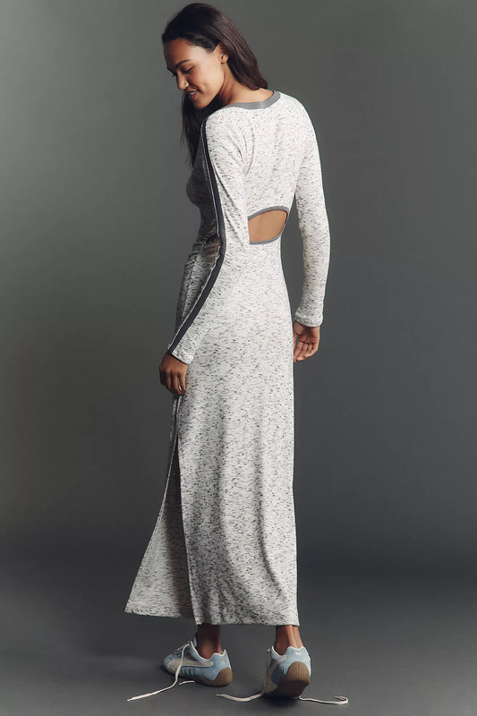 Daily Practice Long-Sleeve Fitted Midi Dress