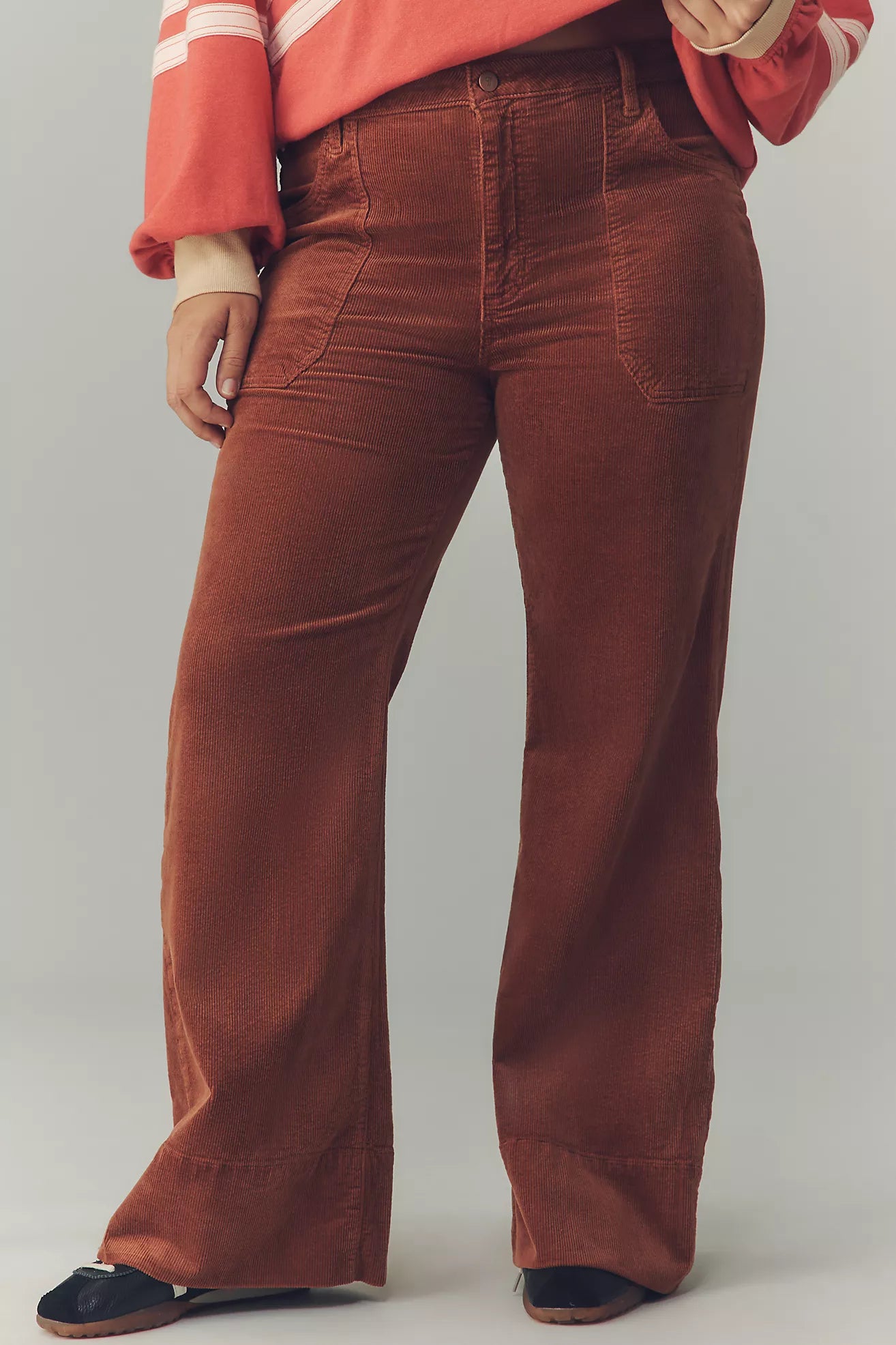 The Rylan High-Rise Flare Jeans by Pilcro: Corduroy Edition