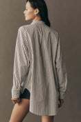 Load image into Gallery viewer, Pilcro Crystal-Embellished Relaxed Buttondown Shirt
