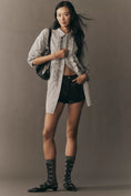 Load image into Gallery viewer, Pilcro Crystal-Embellished Relaxed Buttondown Shirt
