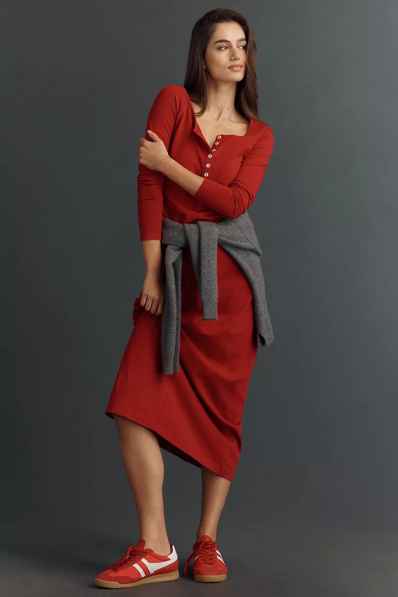 LSPACE x Anthropologie Long-Sleeve Maxi Dress
