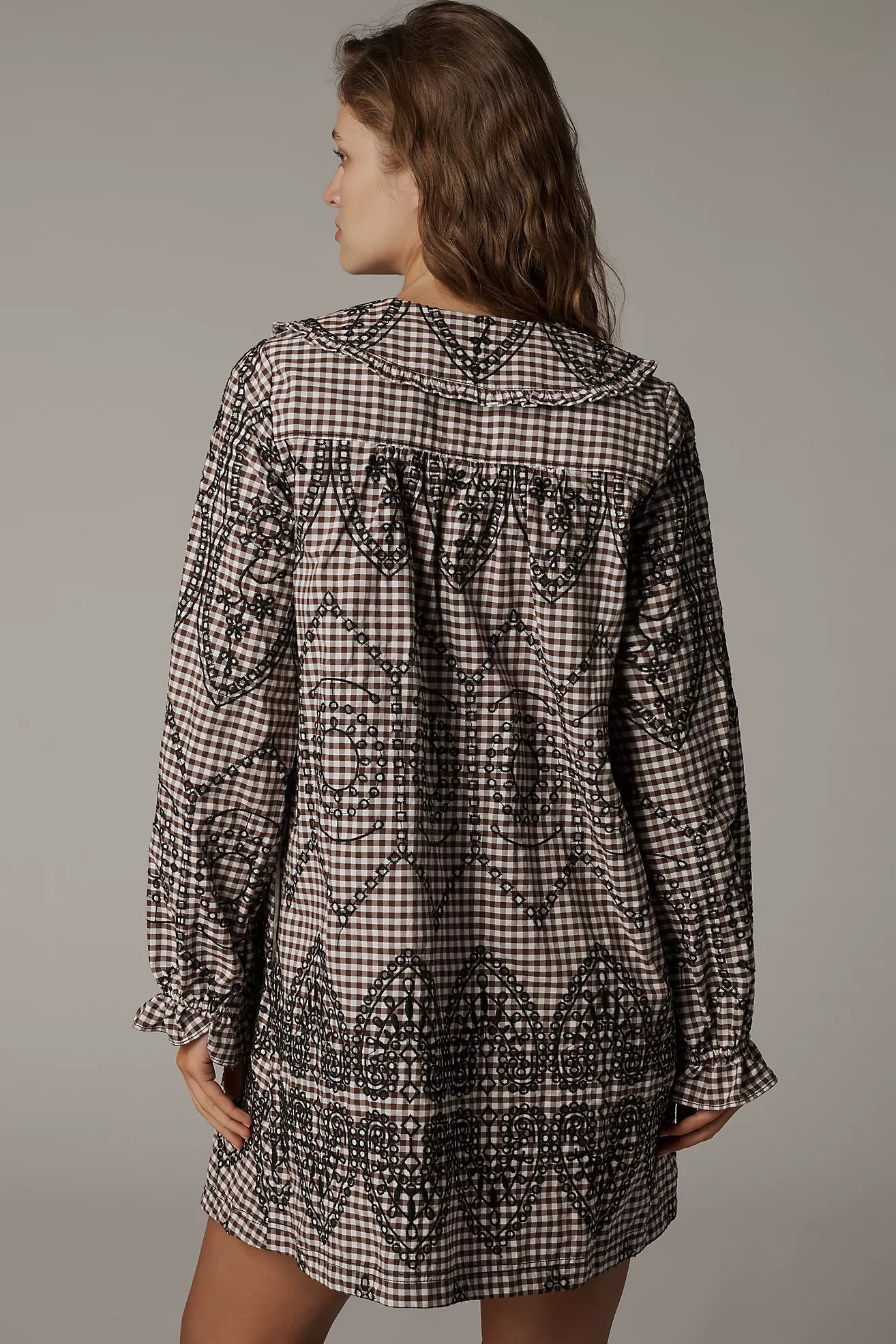 The Keira Long-Sleeve Shirt Dress by Pilcro