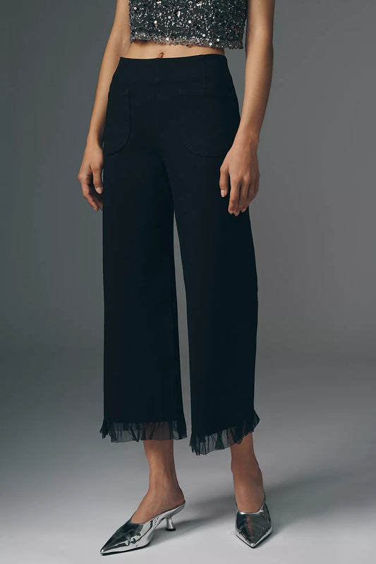The Colette Tulle Ruffle Crop Party Pants by Maeve