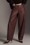 Load image into Gallery viewer, Pilcro Faux Leather Twisted Balloon Pants
