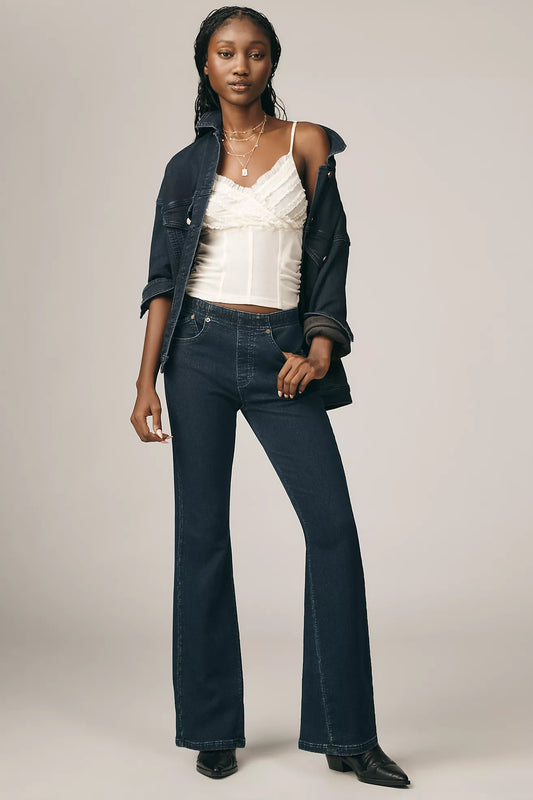 Pilcro Essential Low-Rise Pull-On Flare Jeans