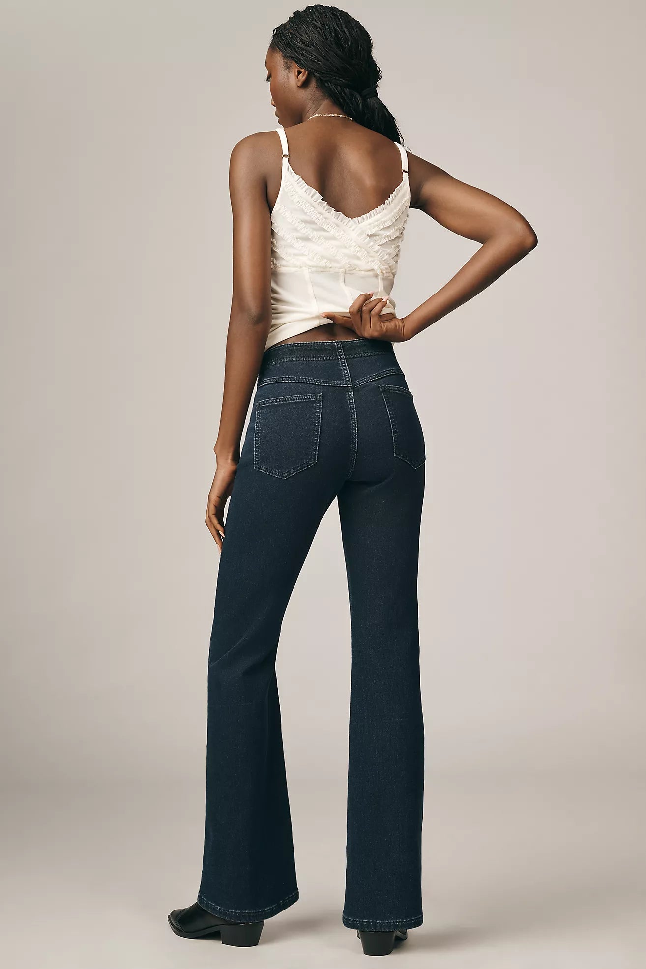Pilcro Essential Low-Rise Pull-On Flare Jeans