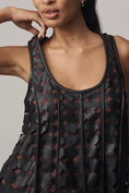 Load image into Gallery viewer, Maeve Faux Leather Sleeveless Swing Dress
