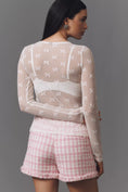 Load image into Gallery viewer, By Anthropologie Long-Sleeve Novelty Lace Top
