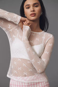 Load image into Gallery viewer, By Anthropologie Long-Sleeve Novelty Lace Top
