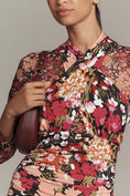 Load image into Gallery viewer, By Anthropologie Long-Sleeve Halter Mesh Midi Dress
