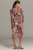 Load image into Gallery viewer, By Anthropologie Long-Sleeve Halter Mesh Midi Dress
