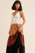 Load image into Gallery viewer, By Anthropologie Colorblock Cutout Maxi Dress
