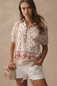 Load image into Gallery viewer, Pilcro Short-Sleeve Popover Blouse
