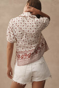 Load image into Gallery viewer, Pilcro Short-Sleeve Popover Blouse
