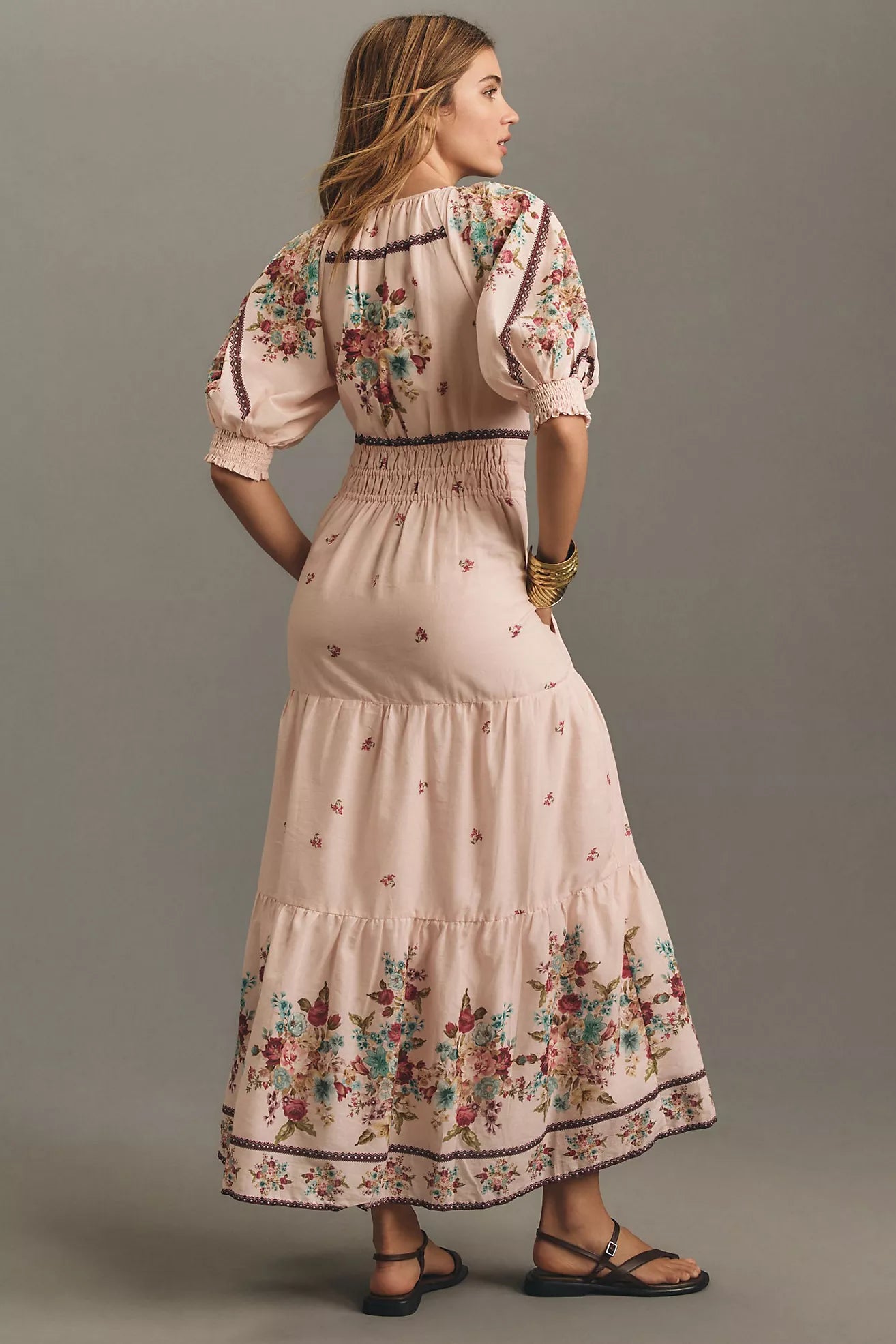 The Somerset Puff-Sleeve Maxi Dress