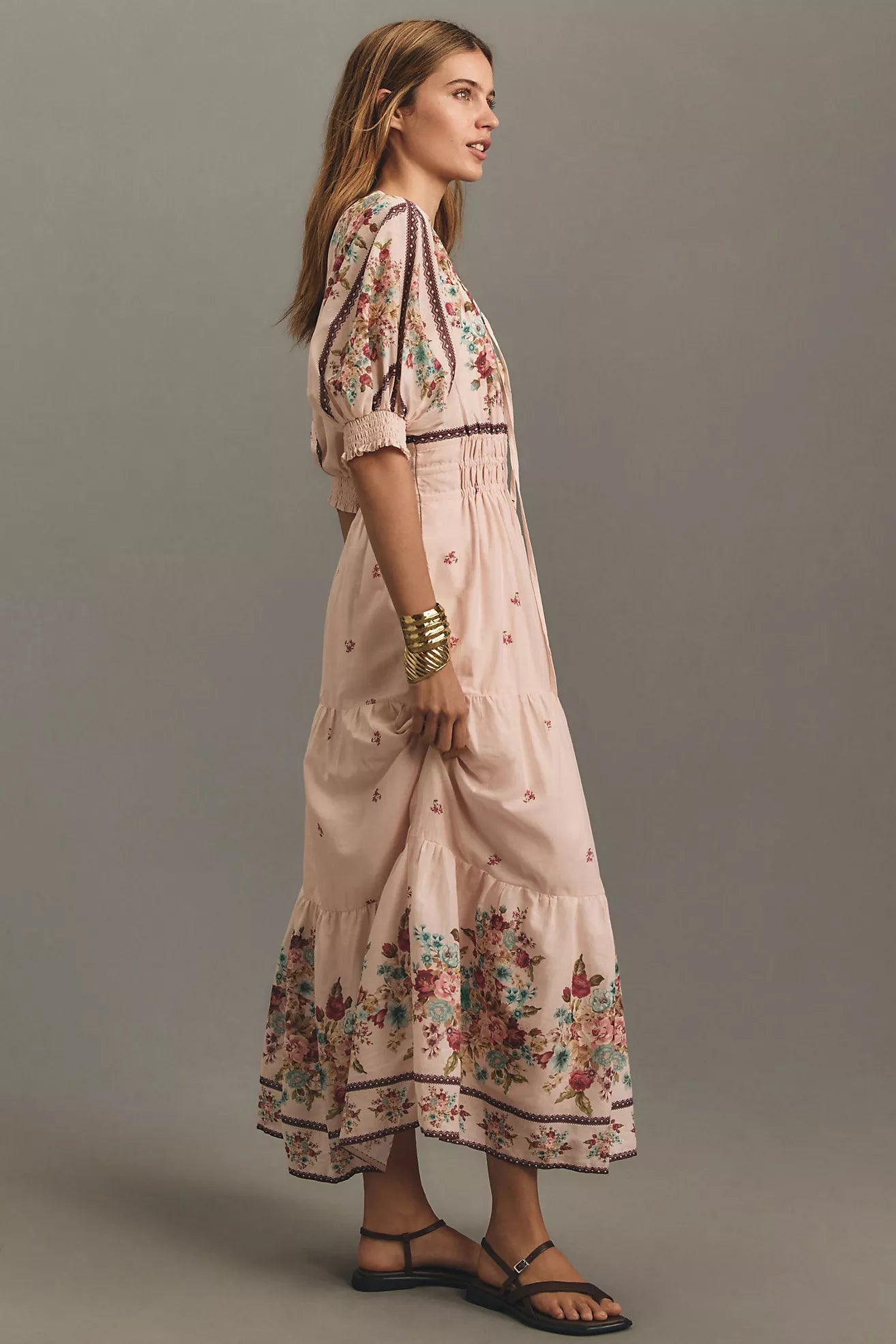 The Somerset Puff-Sleeve Maxi Dress
