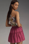 Load image into Gallery viewer, Maeve Tiered Scallop Mini Skirt
