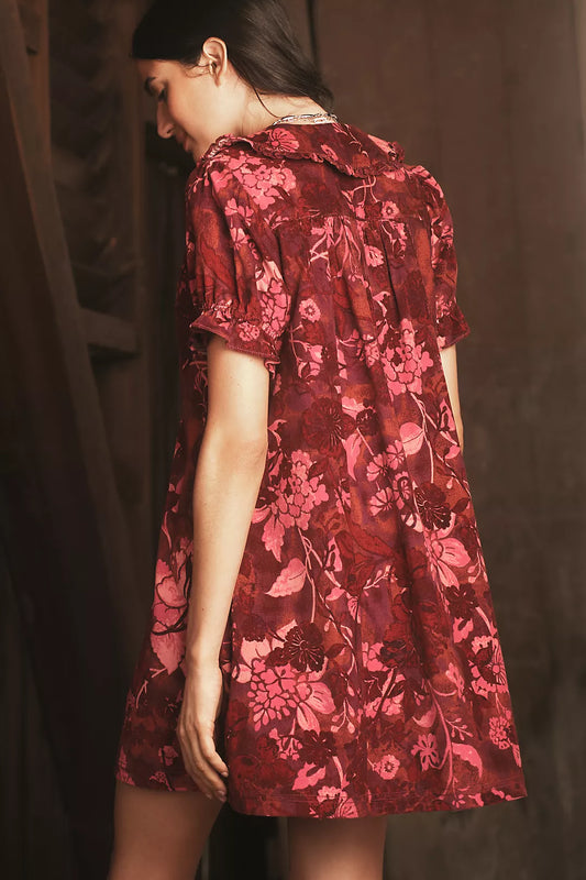 The Keira Corduroy Mini Dress by Pilcro