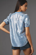 Load image into Gallery viewer, The Aly Puff-Sleeve Blouse by Pilcro: Sequin Edition
