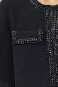 Load image into Gallery viewer, NVLT Sequin-Embellished Trim Knit Lady Jacket
