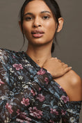 Load image into Gallery viewer, By Anthropologie Mesh Long-Sleeve Asymmetric Top
