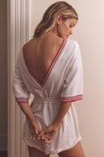 Load image into Gallery viewer, By Anthropologie Short-Sleeve Waffle Knit Playsuit
