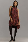 Load image into Gallery viewer, By Anthropologie Tie-Neck Halter Ruffled Mini Dress
