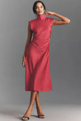 Load image into Gallery viewer, By Anthropologie Sleeveless Mock-Neck Midi Dress
