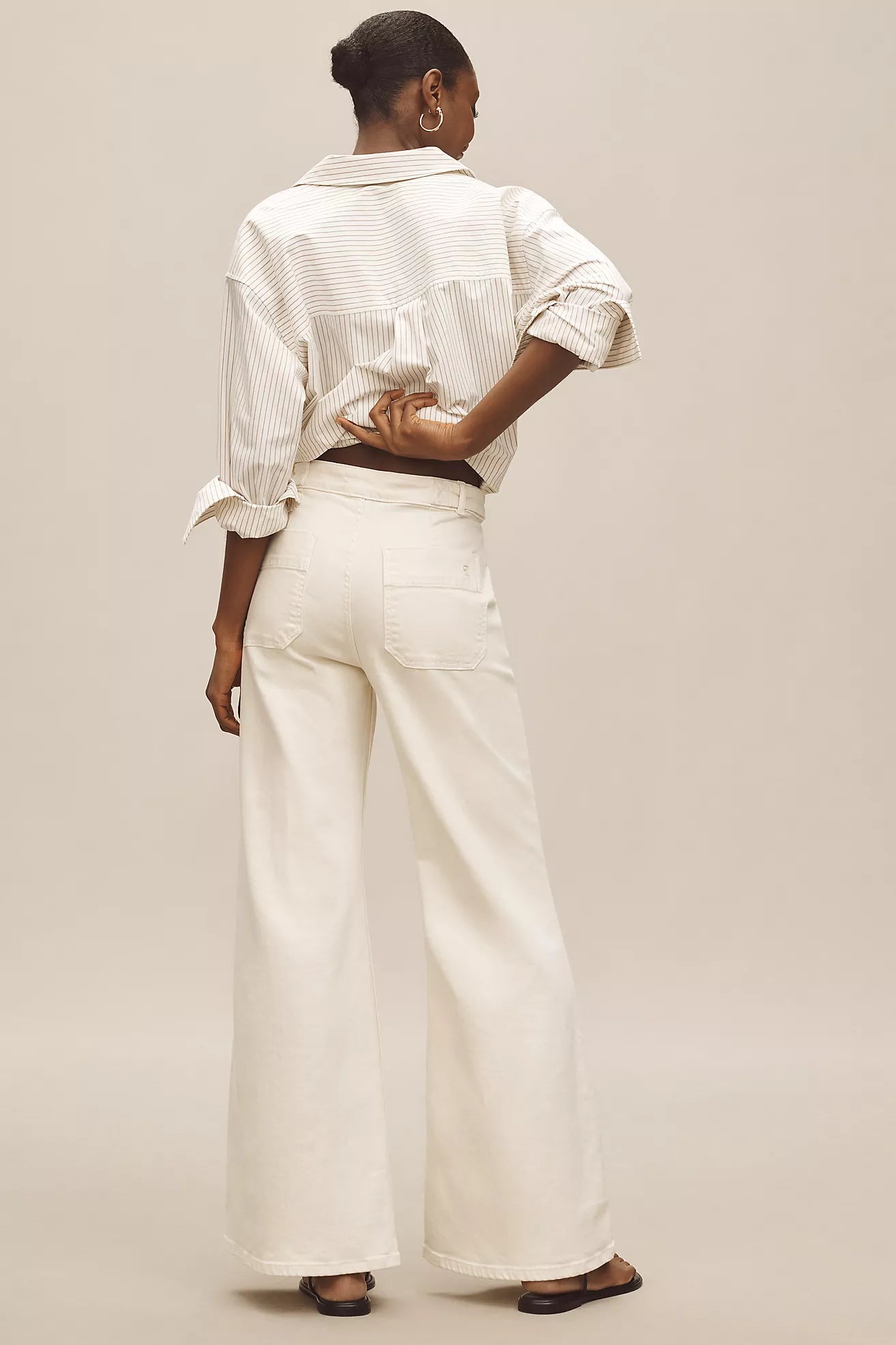 Pilcro Tower Flare Mid-Rise Jeans