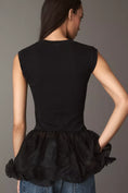 Load image into Gallery viewer, By Anthropologie 3D Floral Peplum Top
